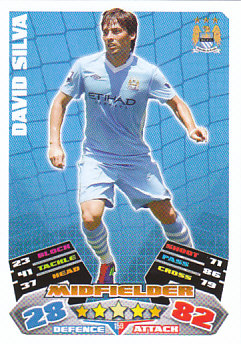 David Silva Manchester City 2011/12 Topps Match Attax #159